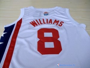 Maillot ABA Pas Cher Brooklyn Nets Willams 8 Blanc