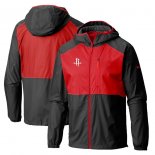 Houston Rockets Columbia Black Flash Forward Full-Zip Windbreaker Jacket