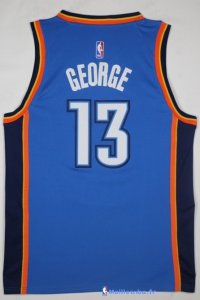 Maillot NBA Pas Cher Oklahoma City Thunder Paul George 13 Bleu Icon 2017/18