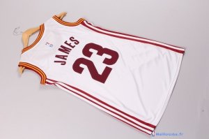 Maillot NBA Pas Cher Cleveland Cavaliers Femme LeBron James 23 Blanc