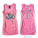 Maillot NBA Pas Cher Philadelphia Sixers Femme Allen Iverson 3 Rose