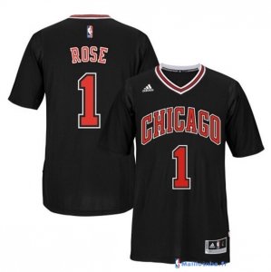 Maillot NBA Pas Cher Chicago Bulls Derrick Rose 1 Noir MC