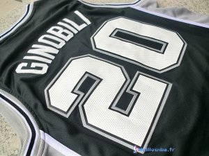 Maillot NBA Pas Cher San Antonio Spurs Manu Ginóbili 20 Noir