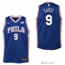 Maillot NBA Pas Cher Philadelphia Sixers Junior Dario Saric 9 Bleu 2017/18