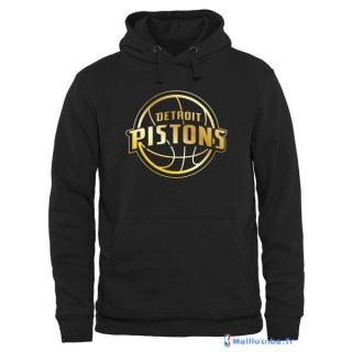 Survetement NBA Pas Cher Detroit Pistons Noir Or