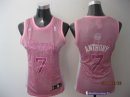 Maillot NBA Pas Cher New York Knicks Femme Carmelo Anthony 7 Rose