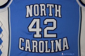 Maillot NCAA Pas Cher North Carolina Jerry Stackhouse 42 Bleu