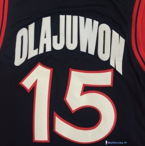 Maillot NBA Pas Cher USA 1996 Hakeem Olajuwon 15 Noir