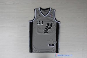 Maillot NBA Pas Cher San Antonio Spurs Boris Diaw 33 Gris