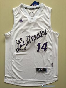 Maillot NBA Pas Cher Noël Los Angeles Lakers Brandon Ingram 14 Blanc