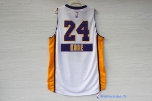 Maillot NBA Pas Cher Noël Los Angeles Lakers Kobe 24 Blanc
