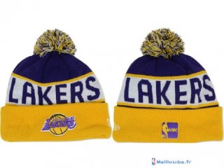 Tricoter un Bonnet NBA Los Angeles Lakers 2017 Pourpre Jaune 3