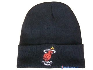 Tricoter un Bonnet NBA 2017 Miami Heat Noir