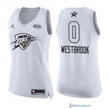 Maillot NBA Pas Cher All Star 2018 Femme Russell Westbrook 0 Blanc