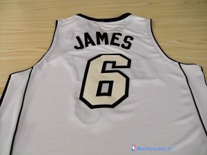 Maillot NBA Pas Cher Noël Miami Heat James 6 Blanc