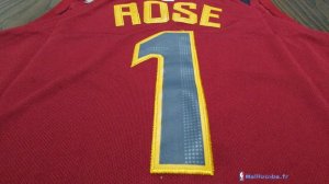 Maillot NBA Pas Cher Cleveland Cavaliers Derrick Rose 1 Rouge 2017/18