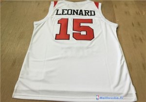 Maillot NCAA Pas Cher San Diego State Kawhi Leonard 15 Blanc