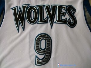 Maillot NBA Pas Cher Minnesota Timberwolves Ricky Rubio 9 Blanc