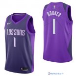 Maillot NBA Pas Cher Phoenix Suns Devin Booker 1 Nike Purpura Ville 2017/18