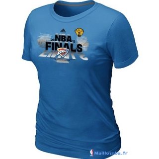 T-Shirt NBA Pas Cher Femme Oklahoma City Thunder Bleu 1