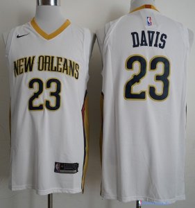 Maillot NBA Pas Cher New Orleans Pelicans Anthony Davis 23 Blanc Association 2017/18