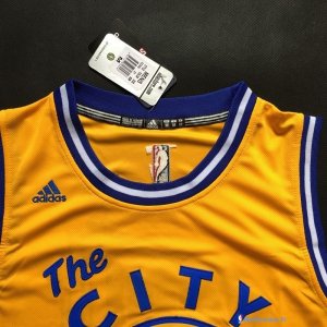 Maillot NBA Pas Cher Golden State Warriors Klay Thompson 11 Jaune