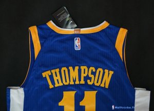 Maillot NBA Pas Cher Golden State Warriors Klay Thompson 11 Bleu 2017/18