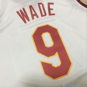 Maillot NBA Pas Cher Cleveland Cavaliers Dwyane Wade 9 Blanc Association 2017/18