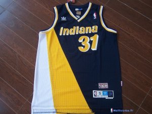 Maillot NBA Pas Cher Indiana Pacers Reggie Miller 31 Retro Noir