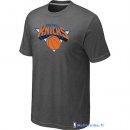 T-Shirt NBA Pas Cher New York Knicks Gris Fer