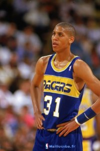 Maillot NBA Pas Cher Indiana Pacers Reggie Miller 31 Bleu