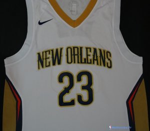 Maillot NBA Pas Cher New Orleans Pelicans Anthony Davis 23 Blanc Association 2017/18