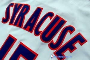 Maillot NCAA Pas Cher Syracuse Carmelo Anthony 15 Blanc