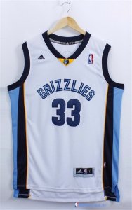 Maillot NBA Pas Cher Memphis Grizzlies Pau Gasol 33 Blanc