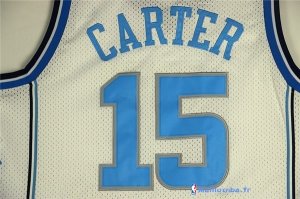 Maillot NCAA Pas Cher North Carolina Vince Carter 15 Blanc