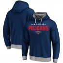 New Orleans Pelicans Navy Essentials Clean Color Logo Pullover Hoodie