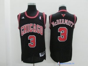 Maillot NBA Pas Cher Chicago Bulls Doug McDermott 3 Noir