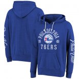 Philadelphia 76ers Majestic Threads Tri-Blend Pullover Hoodie - Royal