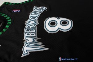 Maillot NBA Pas Cher Minnesota Timberwolves Latrell Sprewell 8 Retro Noir