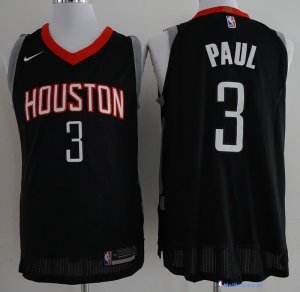 Maillot NBA Pas Cher Houston Rockets Chris Paul 3 Noir Statement 2017/18