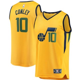 Mike Conley Utah Jazz Fanatics Branded Gold Fast Break Replica Jersey - Statement Edition