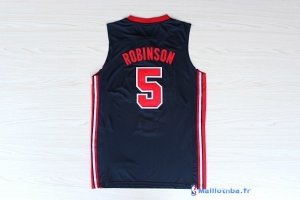 Maillot NBA Pas Cher USA 1992 Robinson 5 Noir