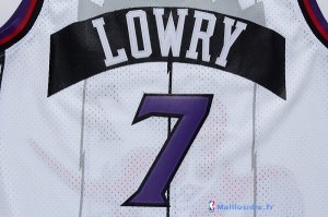 Maillot NBA Pas Cher Toronto Raptors Kyle Lowry 7 Retro Blanc