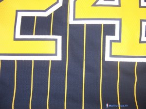 Maillot NBA Pas Cher Indiana Pacers Paul George 24 Bleu Bande