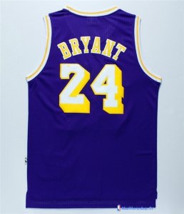 Maillot NBA Pas Cher Los Angeles Lakers Kobe Bryant 24 Retro Pourpre