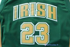Maillot NCAA Pas Cher Irish LeBron James 23 Vert