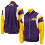 Los Angeles Lakers Starter PurpleGold The Contender Tricot Full-Zip Track Jacket