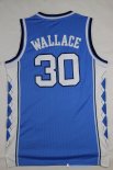 Maillot NCAA Pas Cher North Carolina Rasheed Wallace 30 Bleu