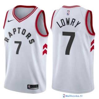 Maillot NBA Pas Cher Toronto Raptors Kyle Lowry 7 Blanc Association 2017/18