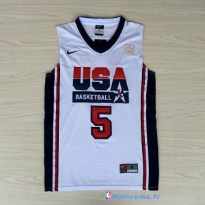 Maillot NBA Pas Cher USA 1992 Kevin Durant 5 Blanc